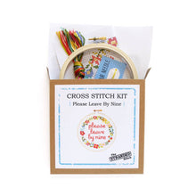Load image into Gallery viewer, The Stranded Stitch - Please Leave By Nine Cross Stitch Kit