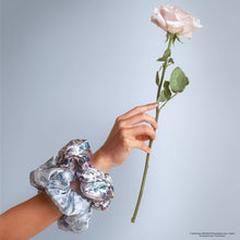 Load image into Gallery viewer, KITSCH - Bridgerton x Kitsch Satin Pillow Scrunchies® in Toile in Bloom