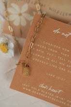 Load image into Gallery viewer, Dear Heart - Do Not Worry Mini Tag Necklace | Christian Jewelry