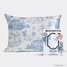 Load image into Gallery viewer, KITSCH - Bridgerton x Kitsch Satin Pillowcase in Garden Toile