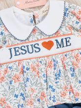 Load image into Gallery viewer, Marie Nicole Clothing - Graceful Floral "Jesus Loves Me" Bloomers Outfit