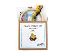 Load image into Gallery viewer, The Stranded Stitch - Fruit Bowl Cross Stitch Kit