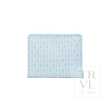 Load image into Gallery viewer, ROADIE LARGE Zip Pouch - PETITE FLEUR BLUE - Travel Pouches