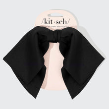 Load image into Gallery viewer, KITSCH - Recycled Fabric Bow Hair Clip 1pc- Black