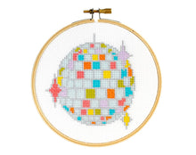 Load image into Gallery viewer, The Stranded Stitch - Disco Ball Cross Stitch Kit