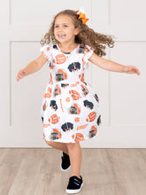 Load image into Gallery viewer, Marie Nicole Clothing - Go Team Flutter Swing Dress

