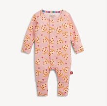 Load image into Gallery viewer, Magnetic me pizza my heart pink modal footie
