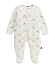 Load image into Gallery viewer, Magnetic me teddy bows velour footie
