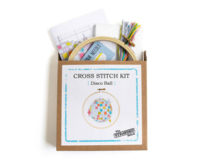The Stranded Stitch - Disco Ball Cross Stitch Kit