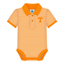 Load image into Gallery viewer, Creative Knitwear - Tennessee Volunteers Striped Infant Polo Bodysuit
