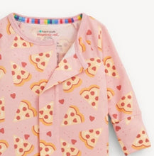 Load image into Gallery viewer, Magnetic me pizza my heart pink modal footie
