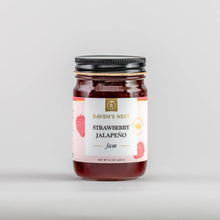 Load image into Gallery viewer, Raven's Nest Gourmet - Strawberry Jalapeño Jam - 15 oz.

