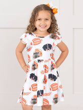 Load image into Gallery viewer, Marie Nicole Clothing - Go Team Flutter Swing Dress
