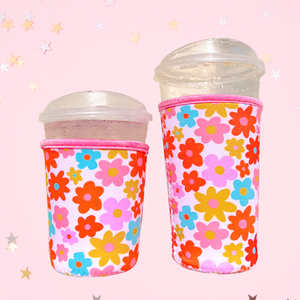 Cutie Cup Cover - Retro Florals: Large / 24oz