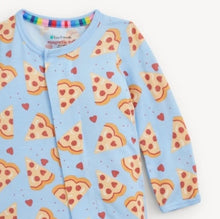 Load image into Gallery viewer, Magnetic me pizza my heart blue modal footie
