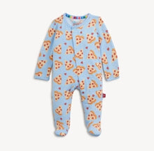 Load image into Gallery viewer, Magnetic me pizza my heart blue modal footie
