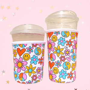 Cutie Cup Cover - Funky Floral: Small / 16oz