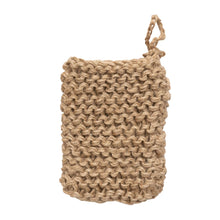 Load image into Gallery viewer, Jute Crocheted Body Scrubber/Soap Holder
