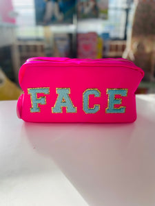 Face Chenille Patch Bag