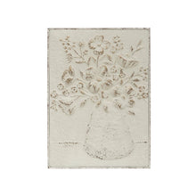 Load image into Gallery viewer, Embossed Wall Decor with Flowers in Vase
