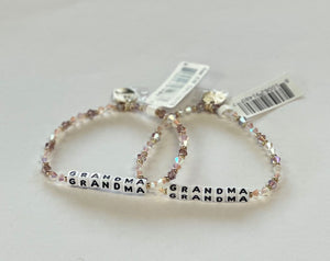 Little Words Project Bracelets (white filled)