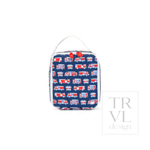 Load image into Gallery viewer, LUNCH BOX Insulated Lunch Bag - FIRE ENGINES - Lunch Bags
