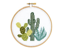 Load image into Gallery viewer, The Stranded Stitch - Desert Cacti Cross Stitch Kit
