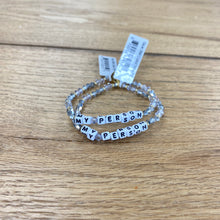 Load image into Gallery viewer, Little Words Project Bracelets (white filled)
