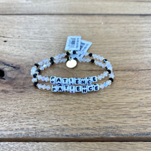 Load image into Gallery viewer, Little Words Project Bracelets (white filled)
