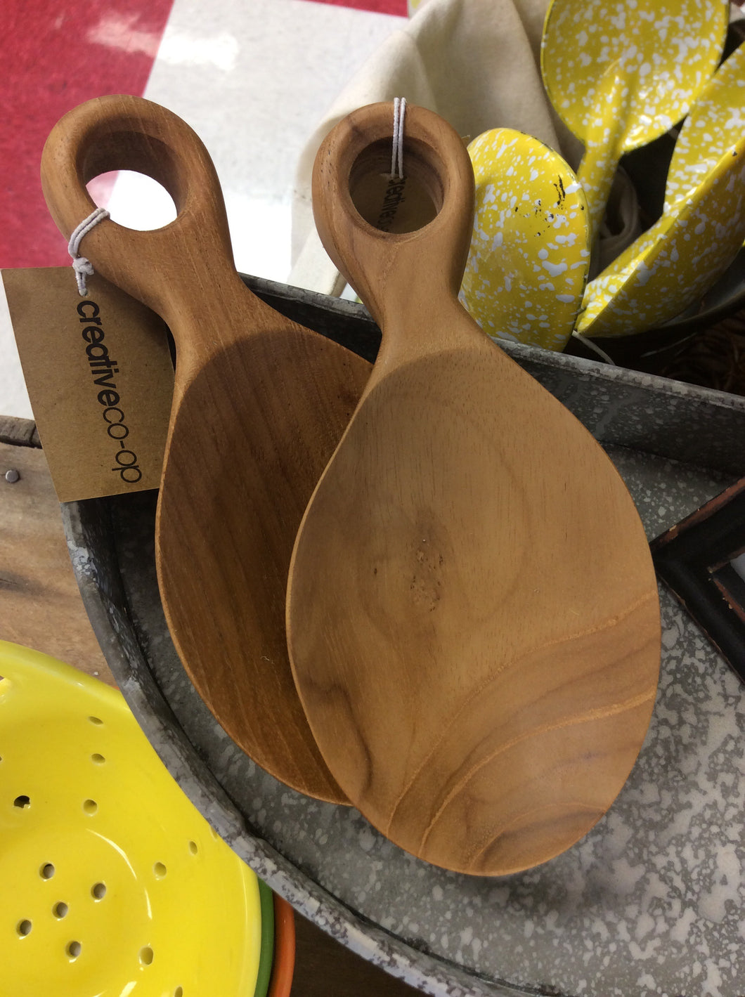 Wooden scoops