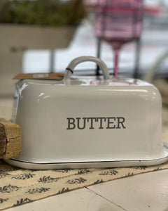 Enameled Butter Dish